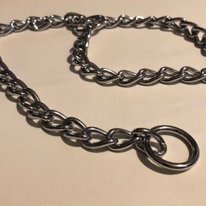 Heavy chain dog collar
